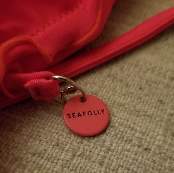 Womens Neon Red Seafolly one piece swimsuit - Picture 5 of 5